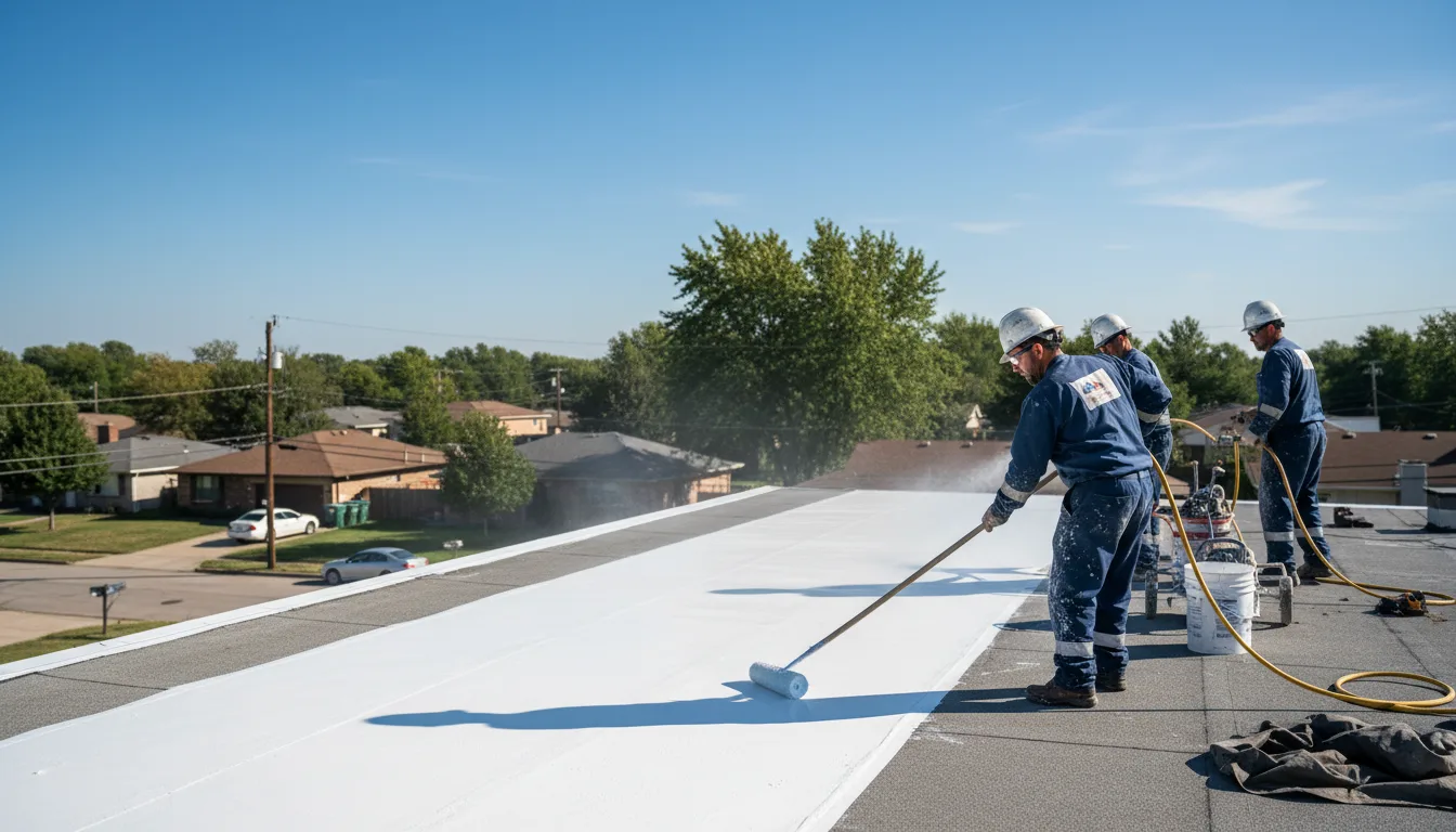 Commercial roof coating in Greenwood Springs, MS near me